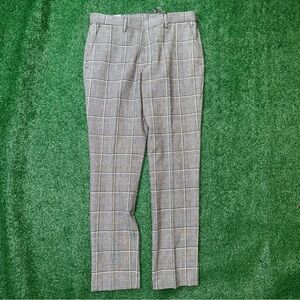 Gray‎ Plaid Men's Pants